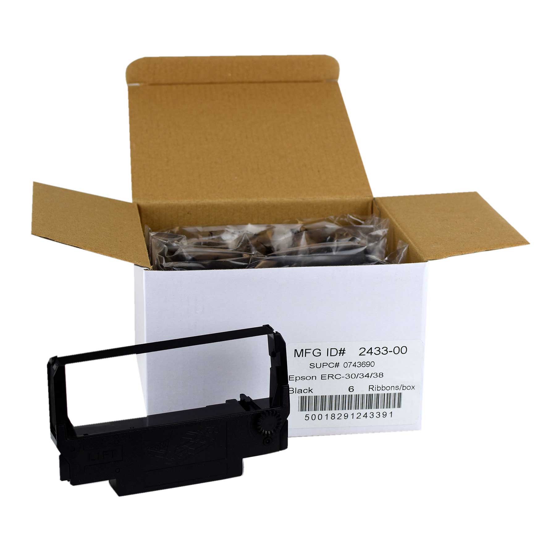 Ncco Black Cash Register Ribbon Cartridge -- 6 Per Case