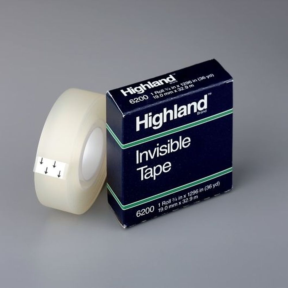 Highland 6200 Invisible Tape, 0.75 X 1296 Inch -- 144 Per Case