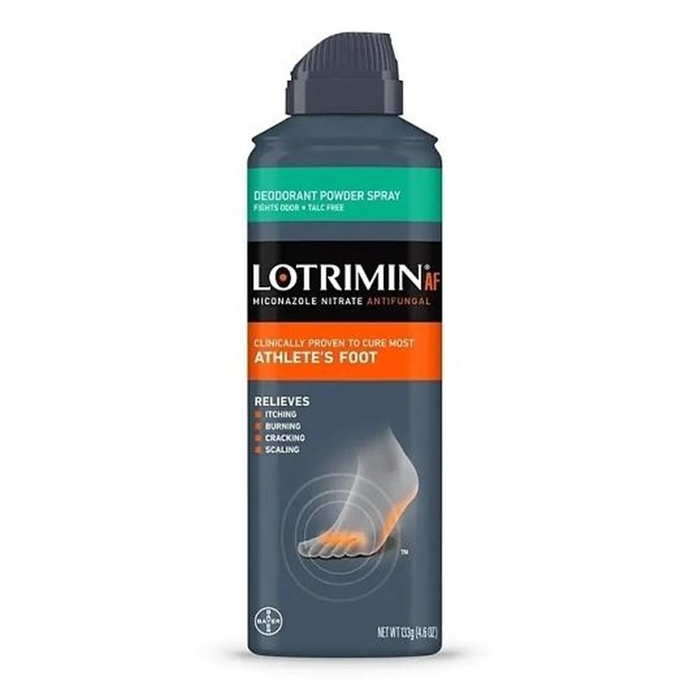 Lotrimin Athletes Foot Deodorant Powder Spray, 4.6 Ounce -- 36 Per Case