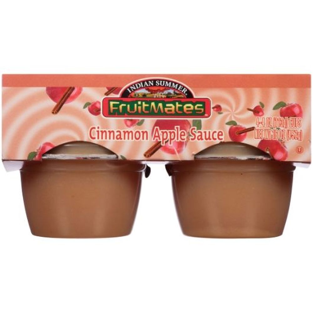 Indian Summer Fruit Mates Cinnamon Applesauce, 16 Ounce -- 12 Per Case