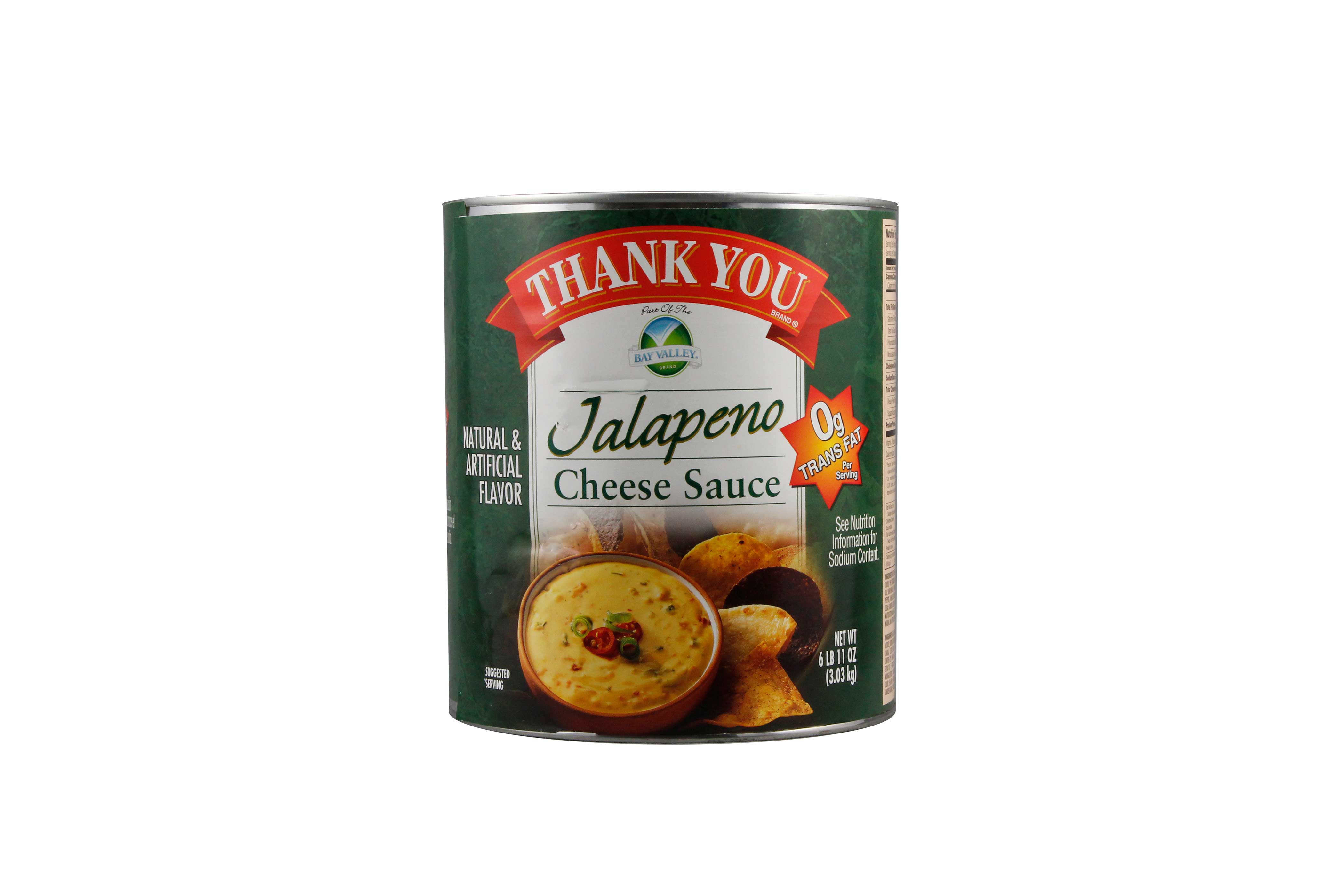 Thank You Premium Jalapeno Cheese Sauce, 107 Ounce -- 6 Per Case