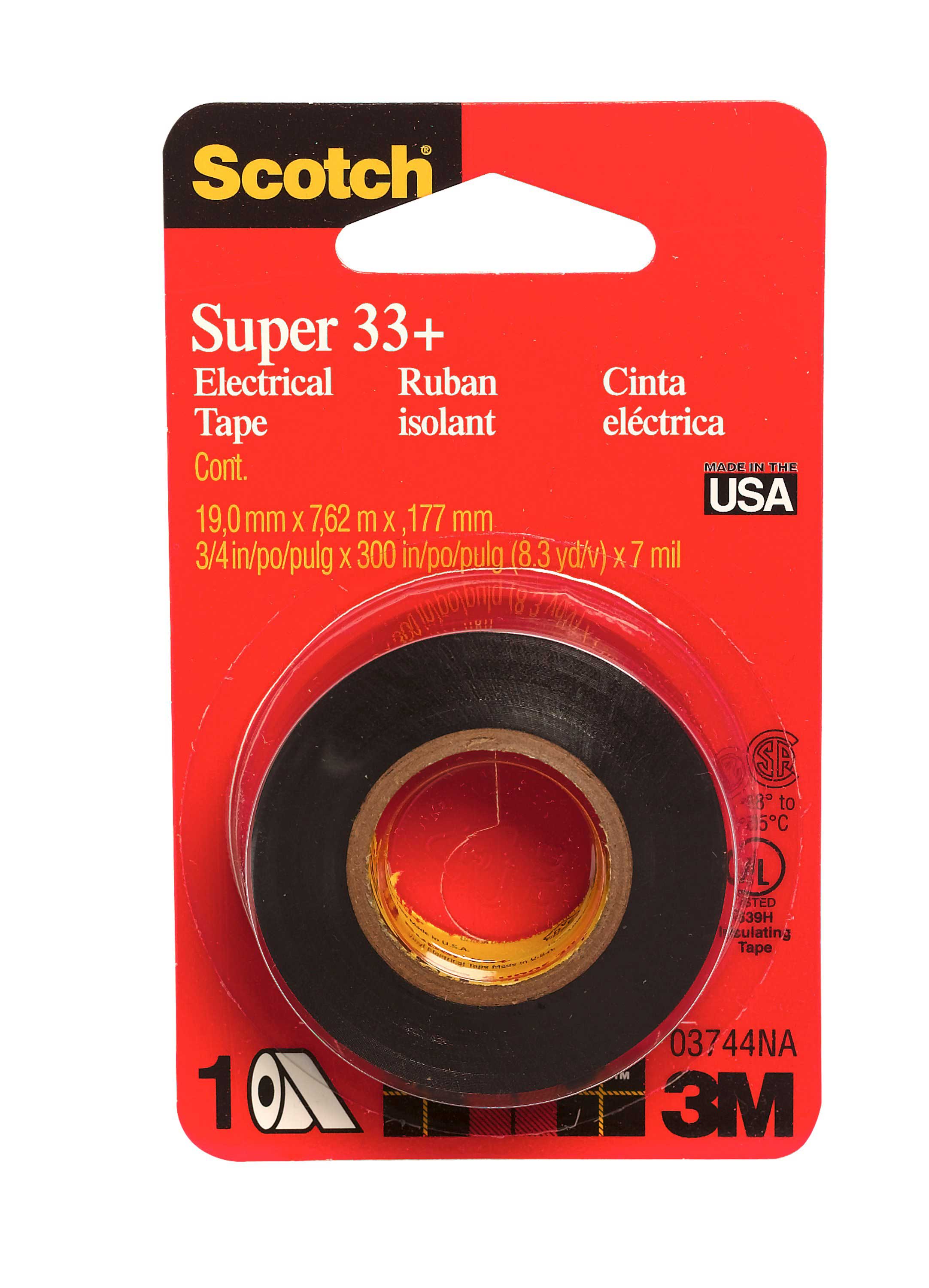 Scotch Electrical Tape, 3/4 X 300 Inch -- 24 Per Case