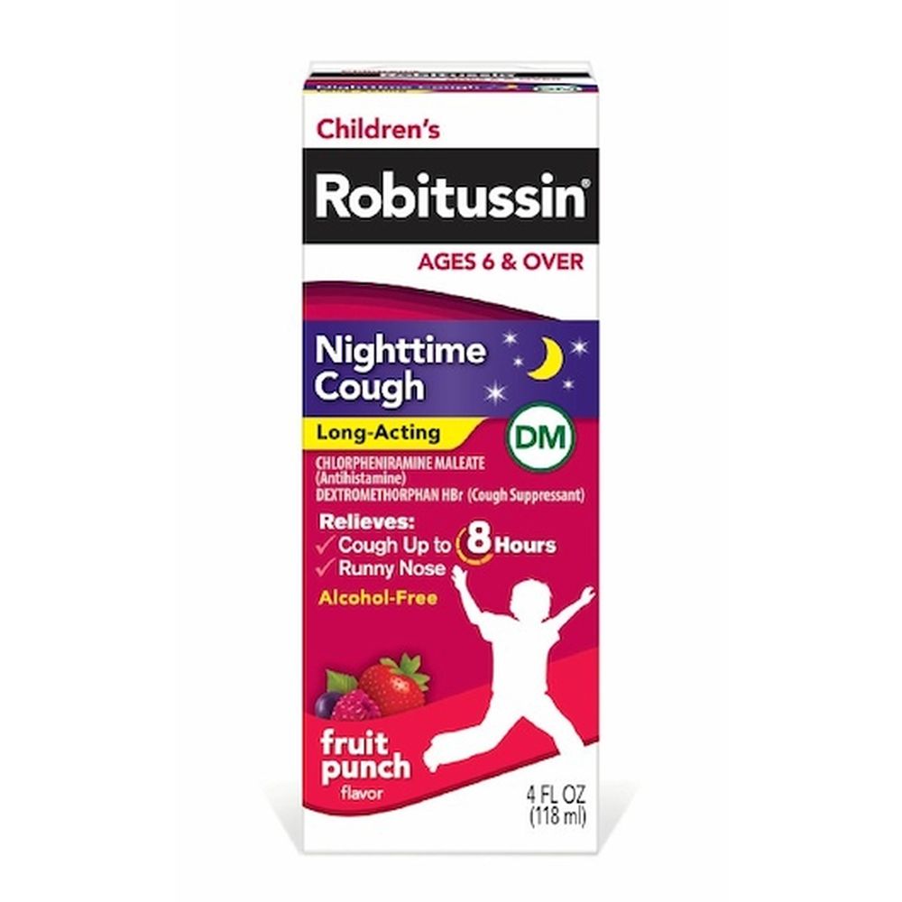 Children's Robitussin Long Lasting Dm Nighttime Cough Medicine, 4 Fluid Ounce -- 24 Per Case