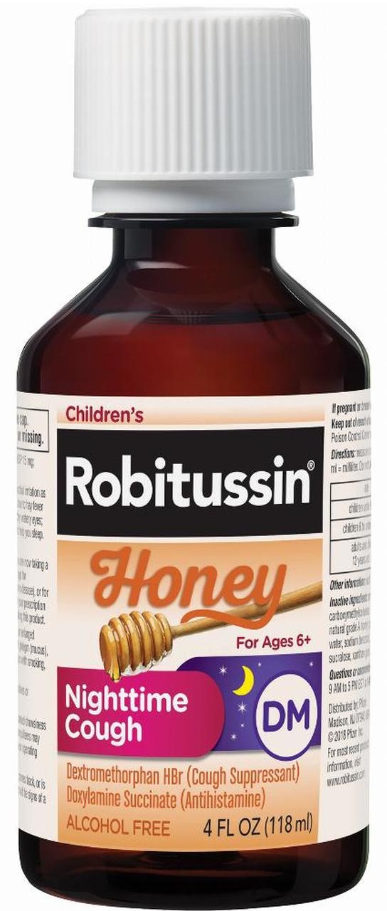 Children's Robitussin Honey Dm Nighttime Cough, 4 Fluid Ounce -- 24 Per Case