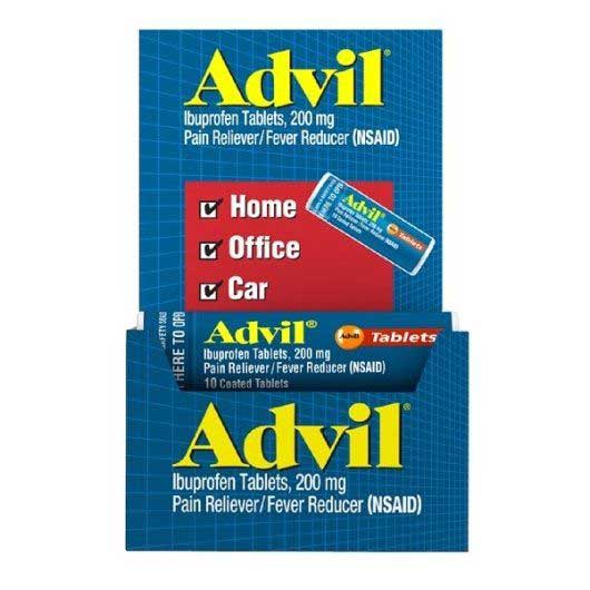 Advil Pain Reliever/fever Reducer Tablet, 10 Count -- 144 Per Case