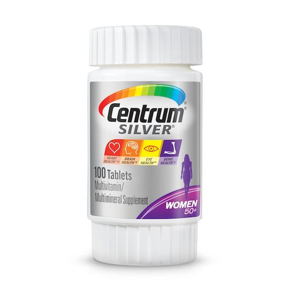 Centrum Silver Women 50+ Multivitamin Multimineral Tablets, 100 count ...