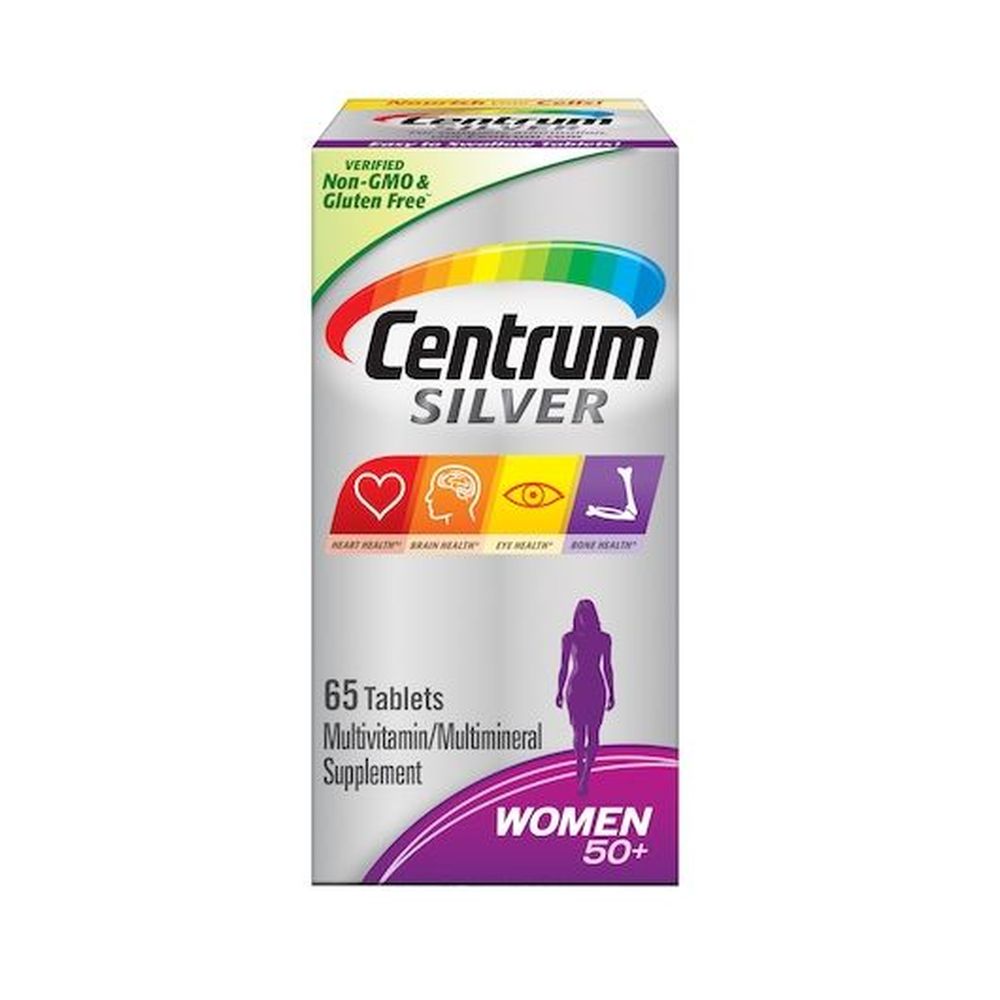 Centrum Silver Women 50+ Multivitamin Tablets, 65 Count -- 12 Per Case