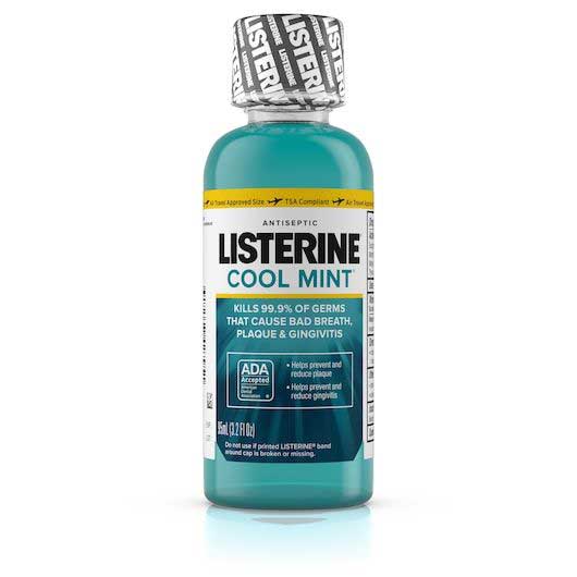 Listerine Antiseptic Cool Mint Mouthwash, 95 Ml -- 24 Per Case