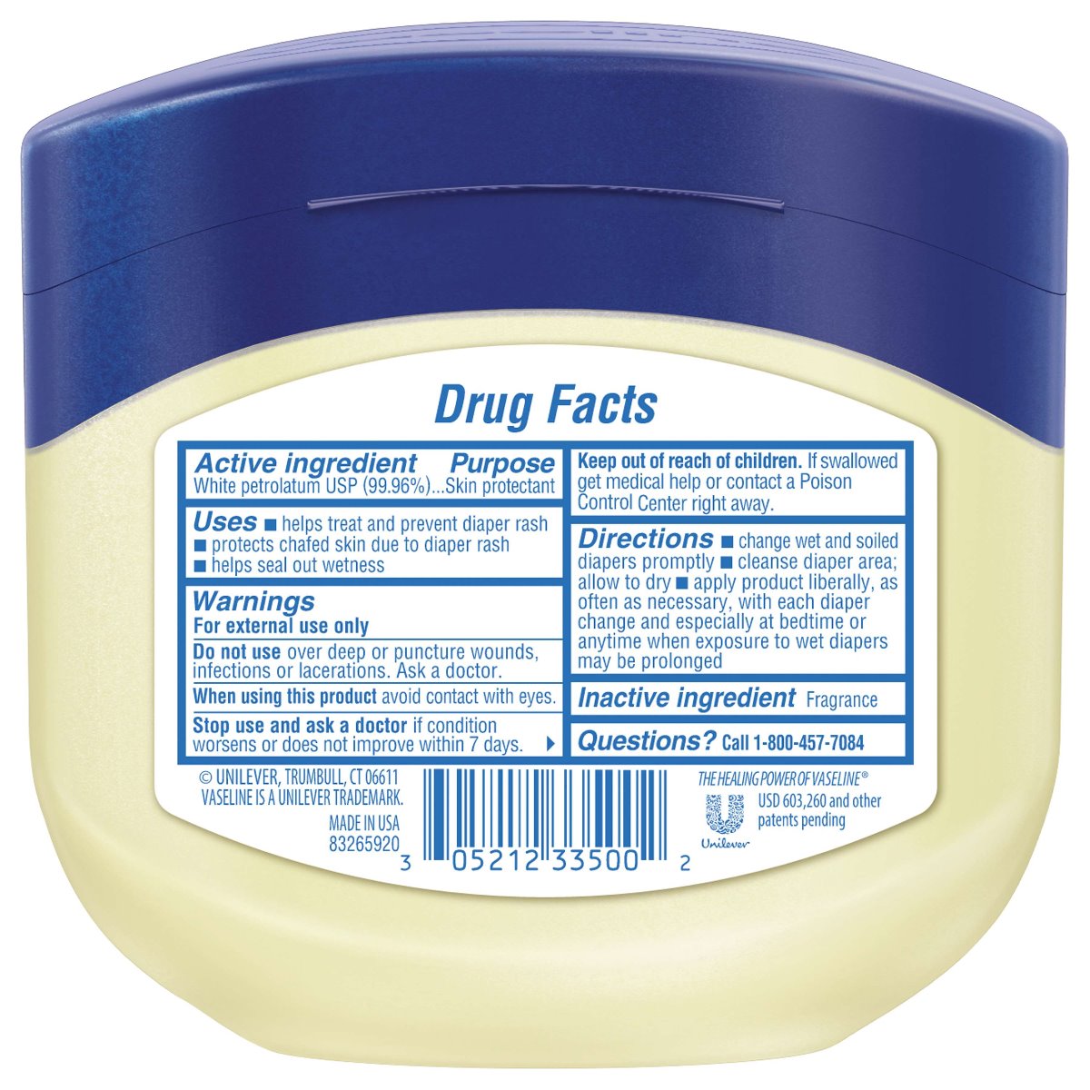 Vaseline Original 100 Percent Pure Petroleum Jelly, 13 Ounce -- 24 Per Case