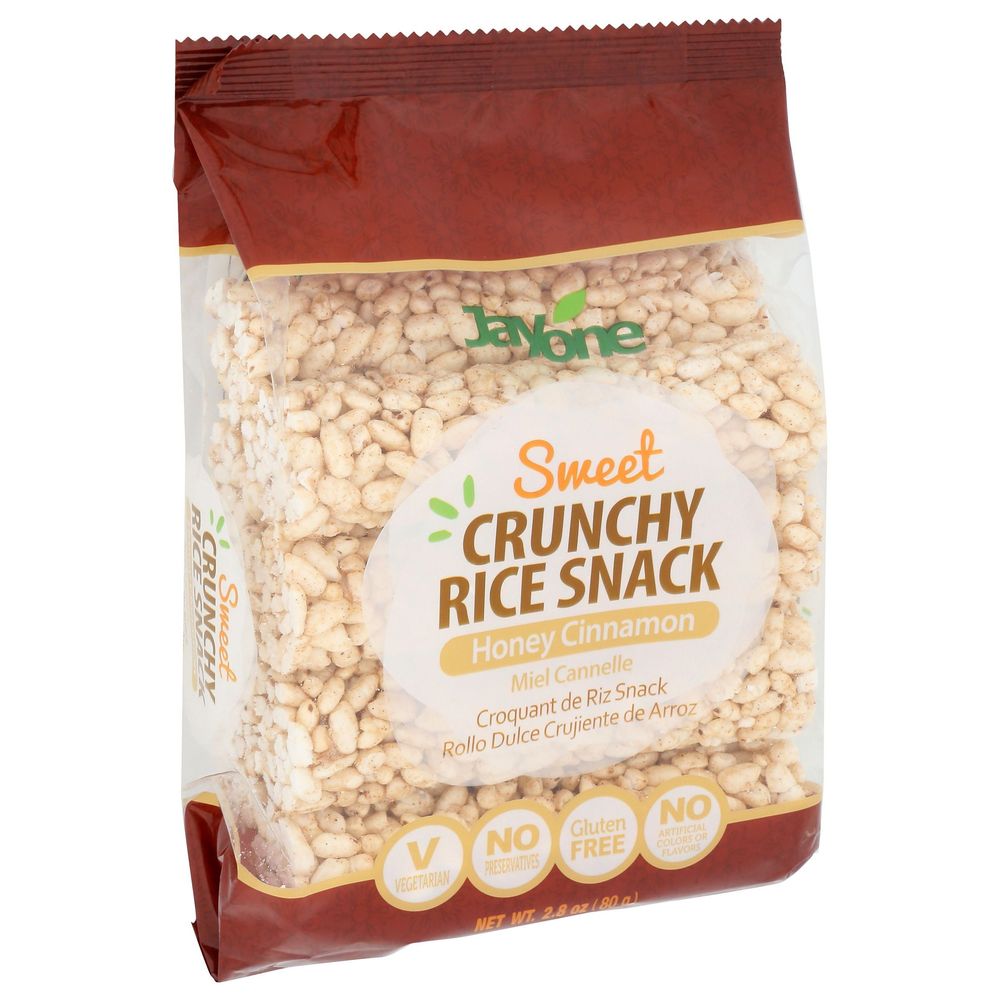Jayone Honey Cinnamon Sweet Crunchy Rice Snack, 2.8 Ounce -- 6 Per Case