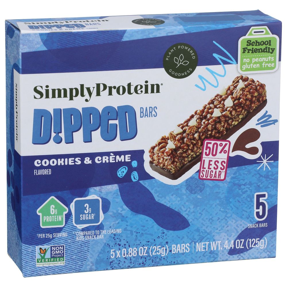 Simplyprotein Cookies And Creme Dipped Bar, 4.4 Ounce -- 6 Per Case