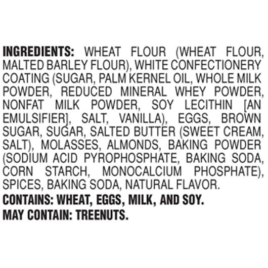 Nonni's Holiday Gingerbread Biscotti, Shipper, 6.88 Ounce -- 48 Per Case