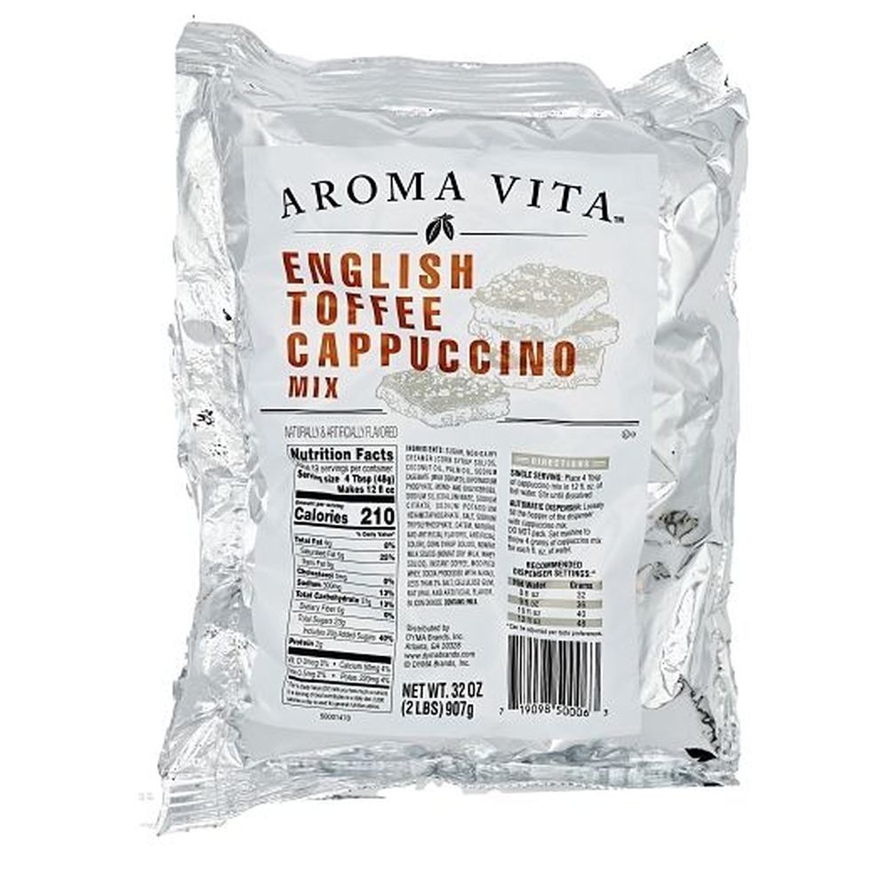 thumbnail image 2 of Boyd's English Toffee Cappuccino Mix – 2lb Bag, Powdered Coffee Beverage, Kosher 2 of 4