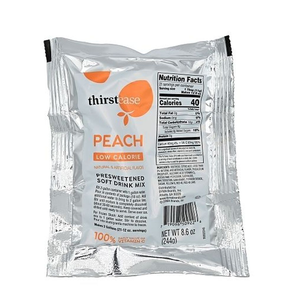 P　Peach Pit とSalty tan Thirst Ease Peach Drink Mix, 8.6 Ounce -- 12 per case