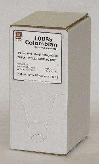 Javo Beverage 100 Percent Colombian Coffee Concentrate, 0.5 Gallon -- 2 Per Case
