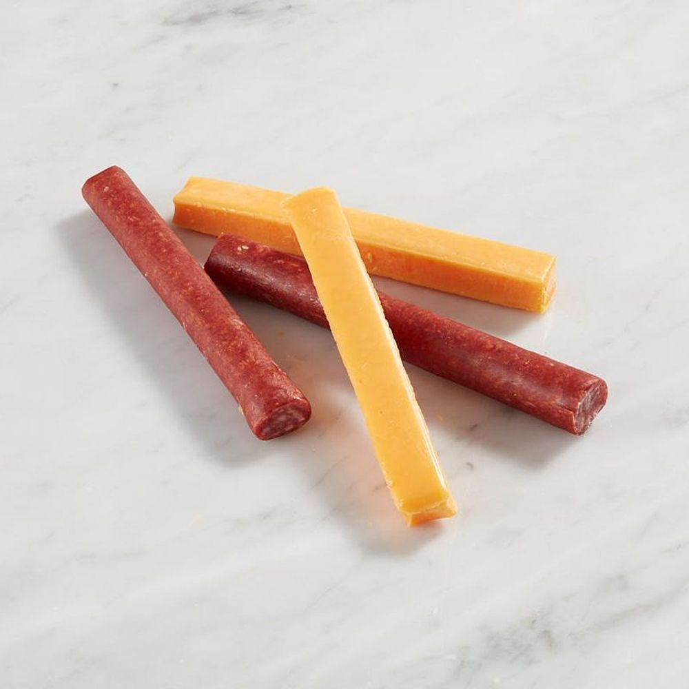 Country Fresh 3 Ounce Smoked Beef Sticks And Colby Cheese, 8 Count -- 6 Per Case