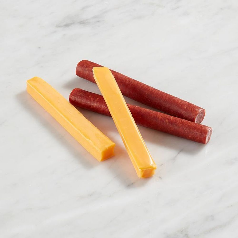 Country Fresh 3 Ounce Smoked Beef Sticks And Cheddar Cheese, 8 Count -- 6 Per Case