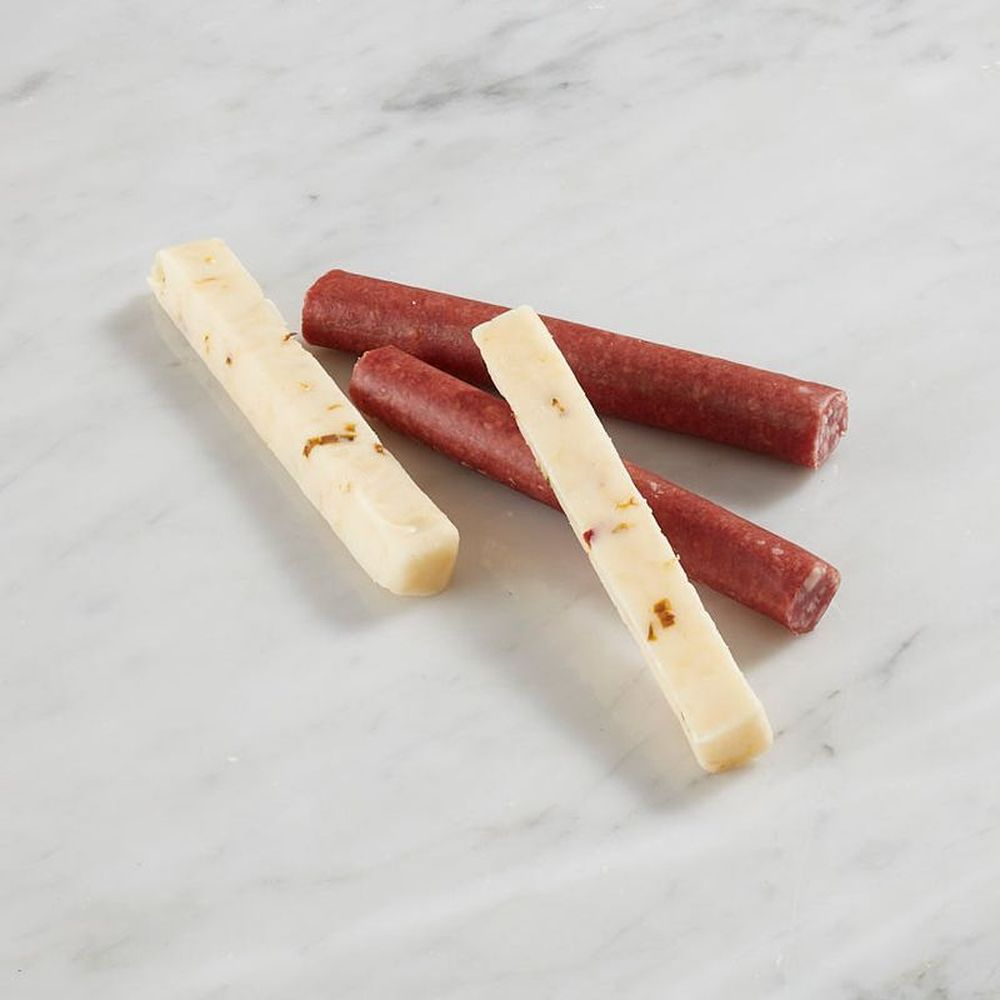 Country Fresh 3 Ounce Smoked Beef Sticks And Monterey Jack Cheese With Peppers, 8 Count -- 6 Per Case