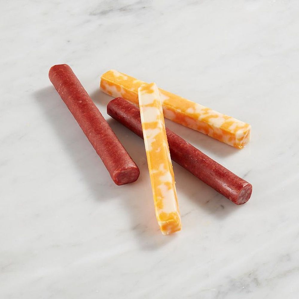 Country Fresh 3 Ounce Smoked Beef Sticks And Colby And Monterey Jack Cheese, 8 Count -- 6 Per Case
