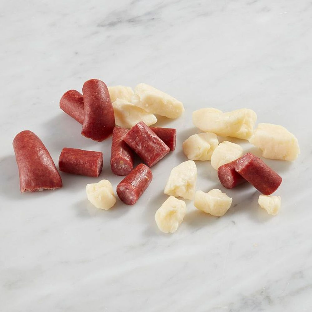Country Fresh 3 Ounce Smoked Beef Stick Bites And White Cheese Curds, 8 Count -- 6 Per Case