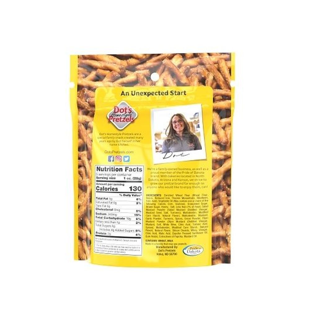 Dot's Homestyle Honey Mustard Seasoned Pretzel Twists, 5 Ounce -- 10 Per Case