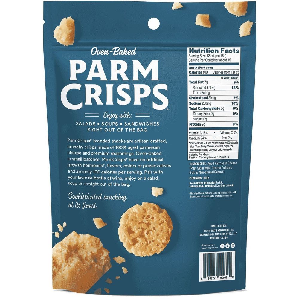 Parmcrisps Original, 9.5 Ounce -- 8 Per Case