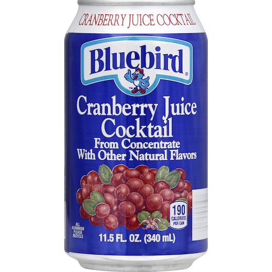 Bluebird Cranberry Juice Cocktail, 11.5 Fluid Ounce -- 24 Per Case