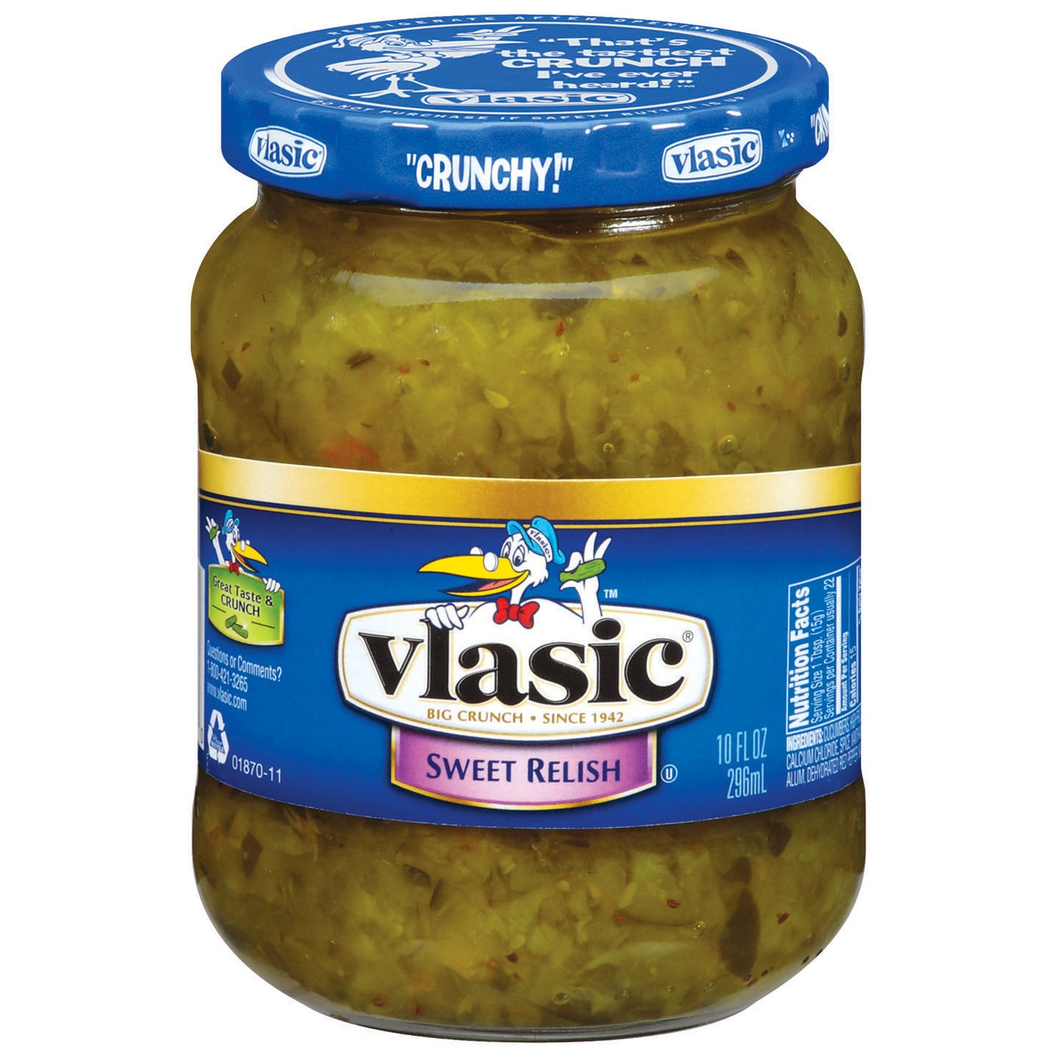 Vlasic Sweet Relish, 10 Fluid Ounce -- 12 Per Case