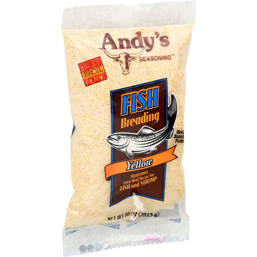 Andys Yellow Fish Breading Seasoning, 10 Ounce -- 6 Per Case