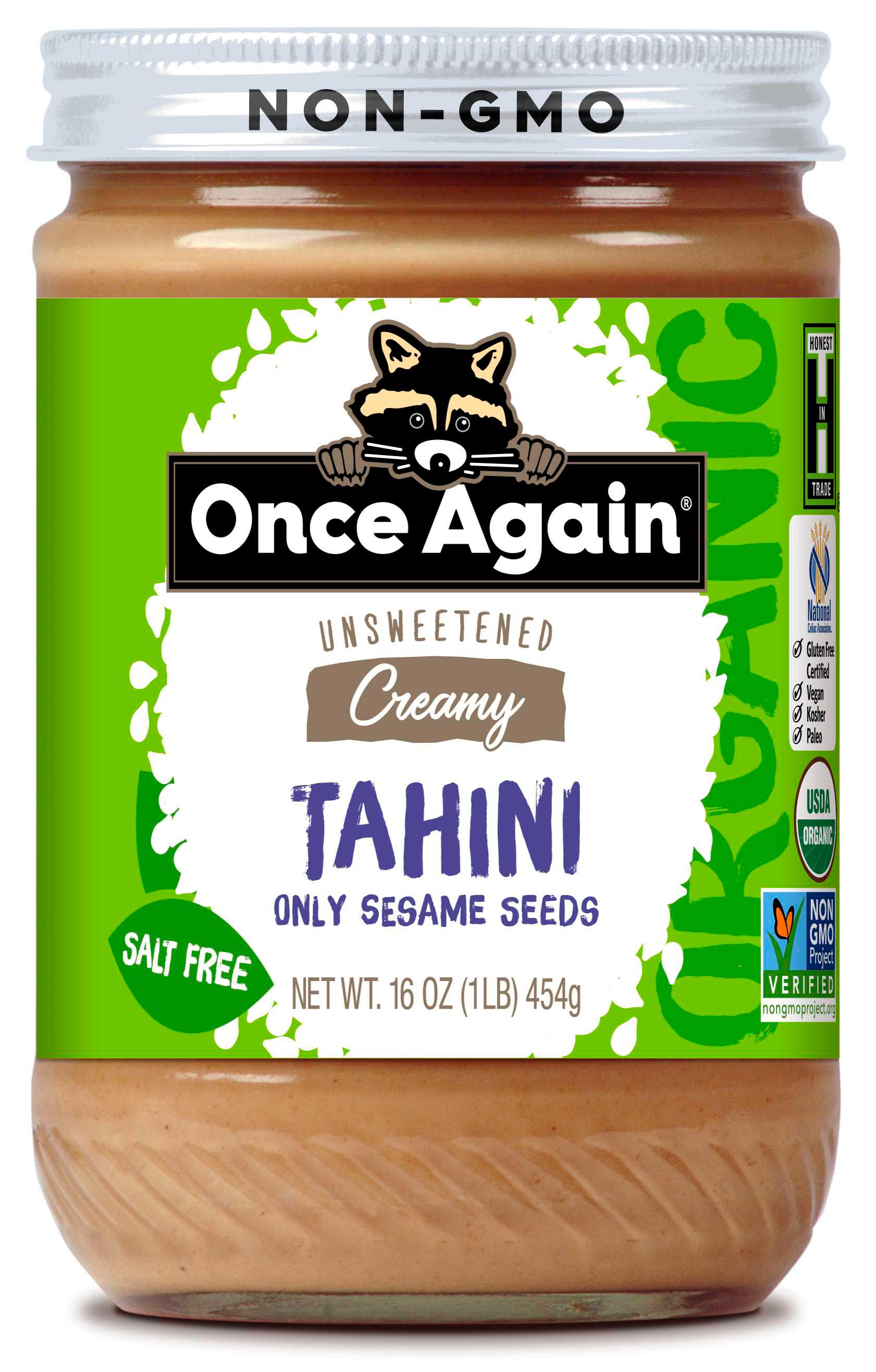 Once Again Organic Sesame Tahini, 16 Ounce -- 6 per case
