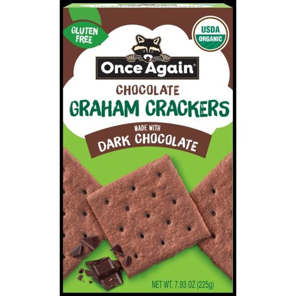 Once Again Organic Dark Chocolate Graham Crackers, 7.93 Ounce -- 6