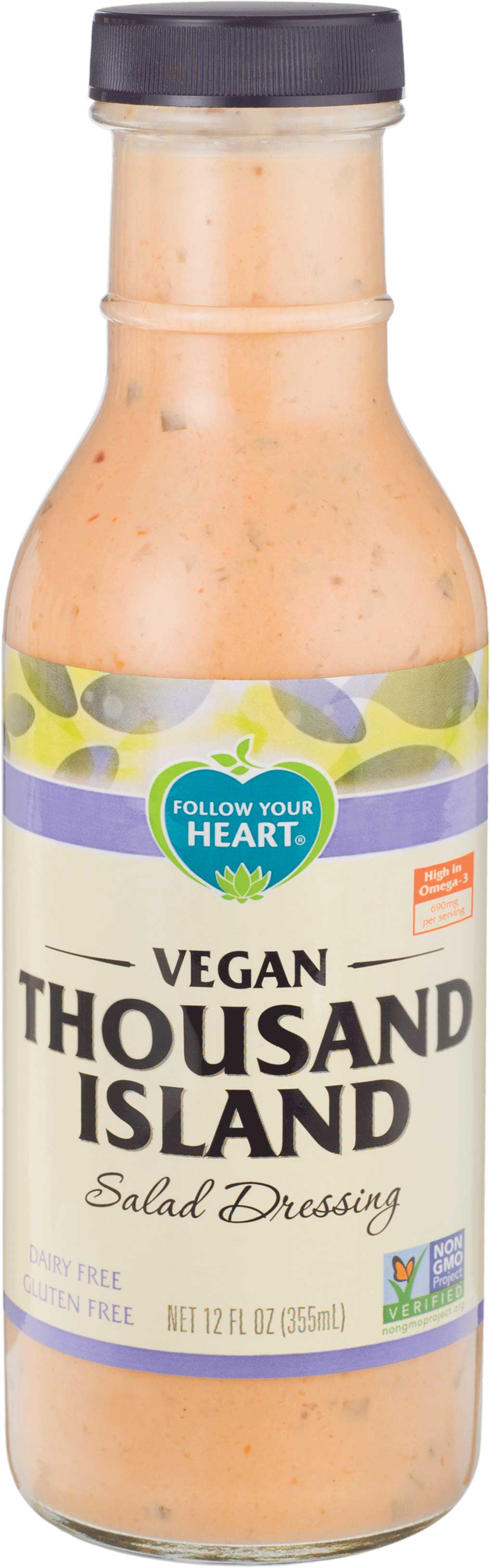 Follow Your Heart Vegan Thousand Island Salad Dressing, 12 Ounce -- 6 per case.