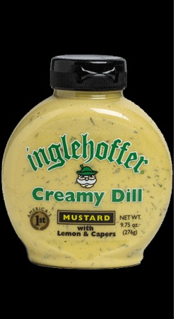 Inglehoffer Creamy Dill Mustard, 9.75 Ounce Squeeze Bottle -- 6 Per Case