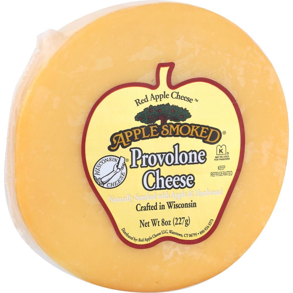 Apple Smoked Provolone Cheese, 8 Ounce -- 14 Per Case