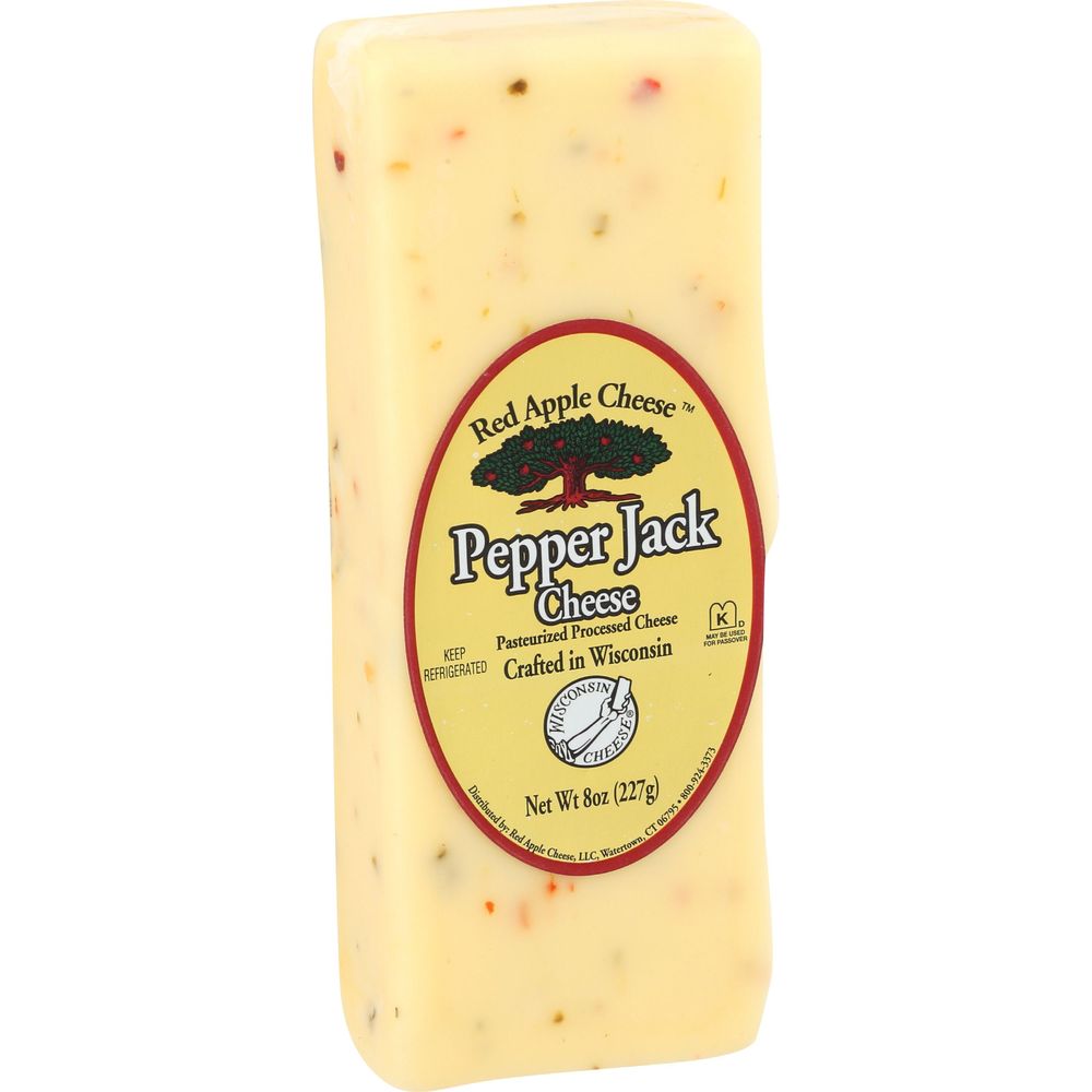 Red Apple Cheese Pepper Jack Cheese, 8 Ounce -- 12 Per Case