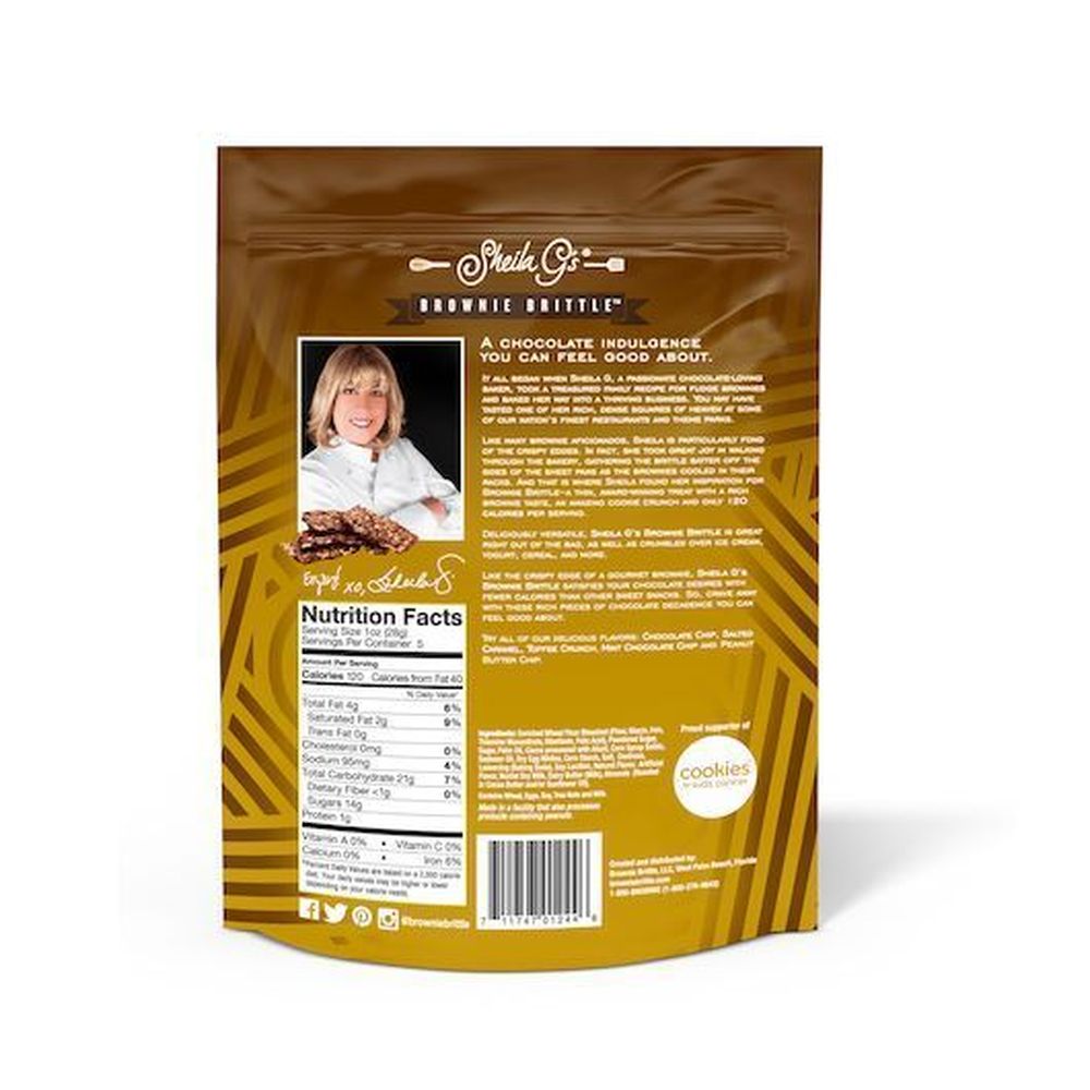 Sheila G's Toffee Crunch Brownie Brittle, 5 Ounce -- 6 Per Case