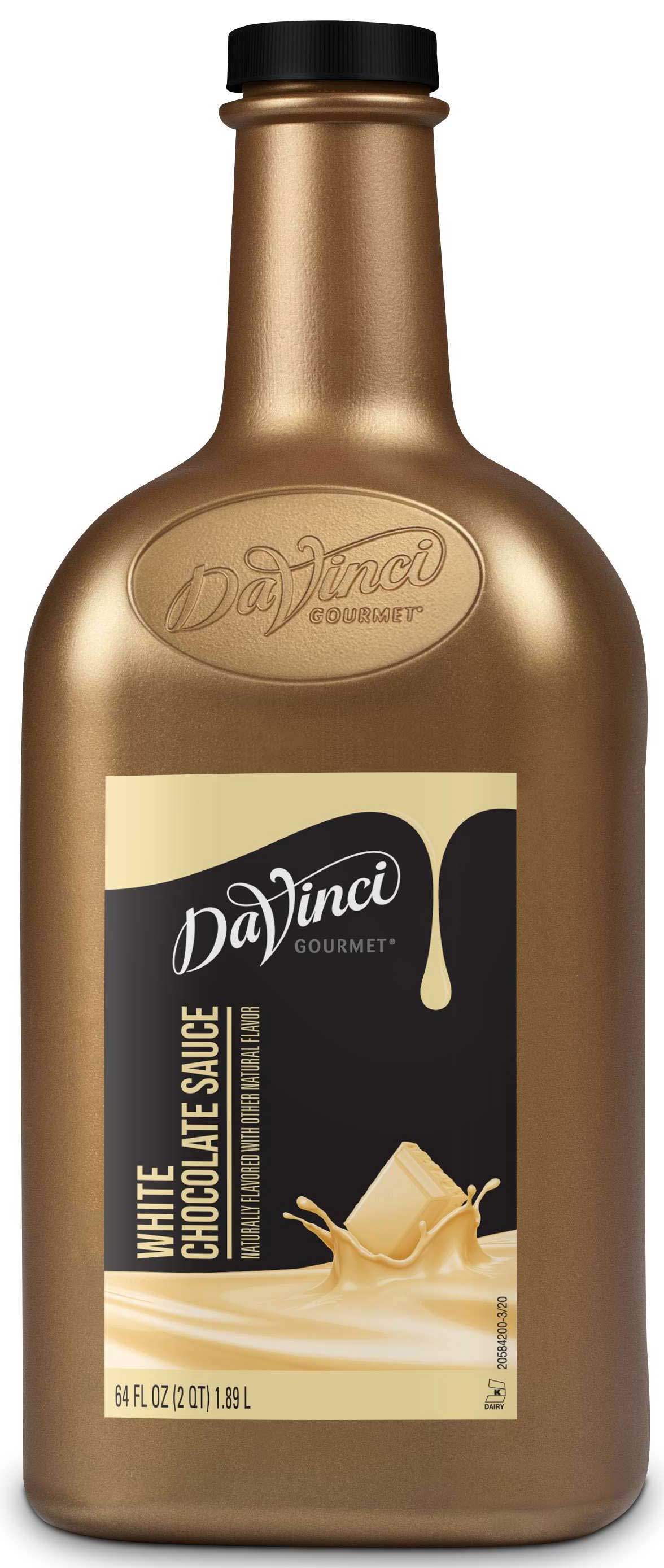 DaVinci Gourmet White Chocolate Sauce, 64 Fluid Ounce -- 6 per case