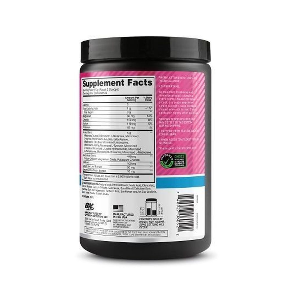 Optimum Nutrition Energy And Electrolytes Watermelon Powder, 10.05 Ounce -- 6 Per Case