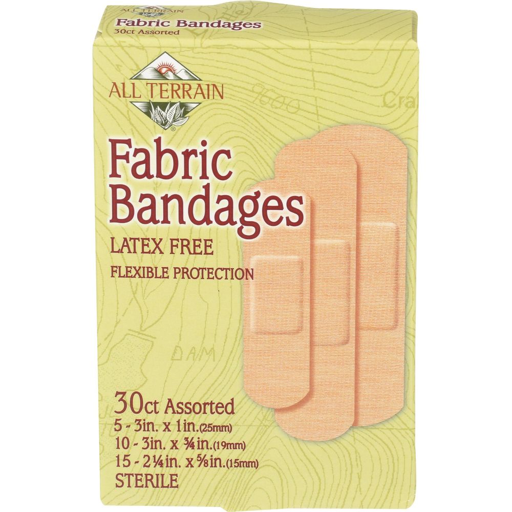 All Terrain Assorted Fabric Bandage, 30 Count -- 6 Per Case
