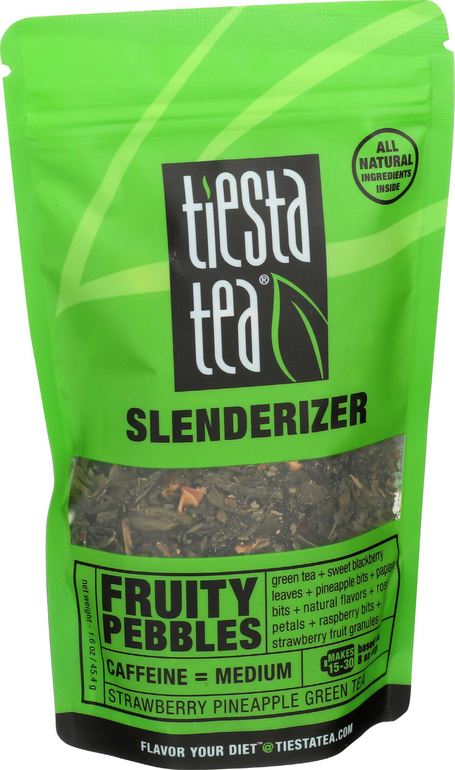 Tiesta Tea Slenderizer Fruity Pebbles Green Tea, 1.6 Ounce -- 6 Per Case