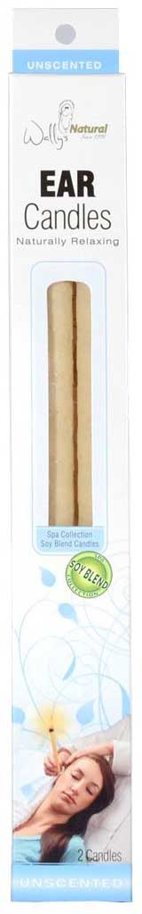 Wally's Natural Plain Soy Blend Paraffin Ear Candle, 2 Count -- 5 Per Case