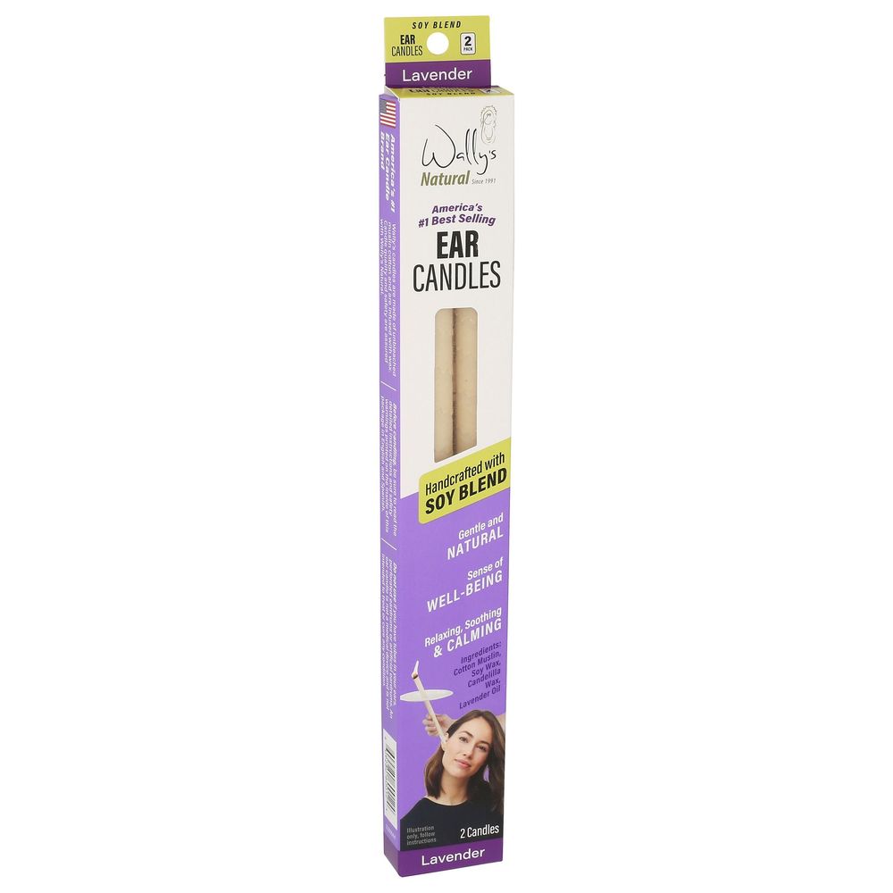 Wally's Natural Lavender Ear Candles, 2 Count -- 5 Per Case