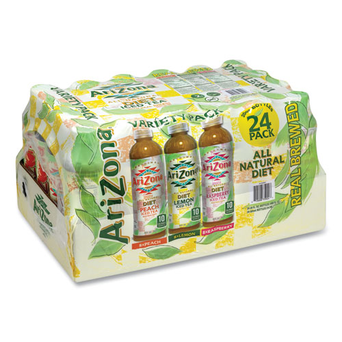 Arizona Assorted Flavors Diet Iced Tea - Variety Pack, 20 Ounce -- 24 Per Case