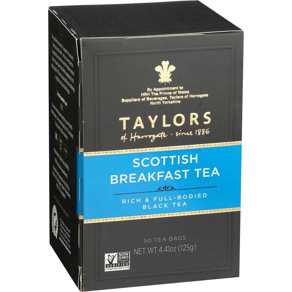 Taylors Of Harrogate Scottish Breakfast Tea, 50 Tea Bags Count -- 6 Per Case