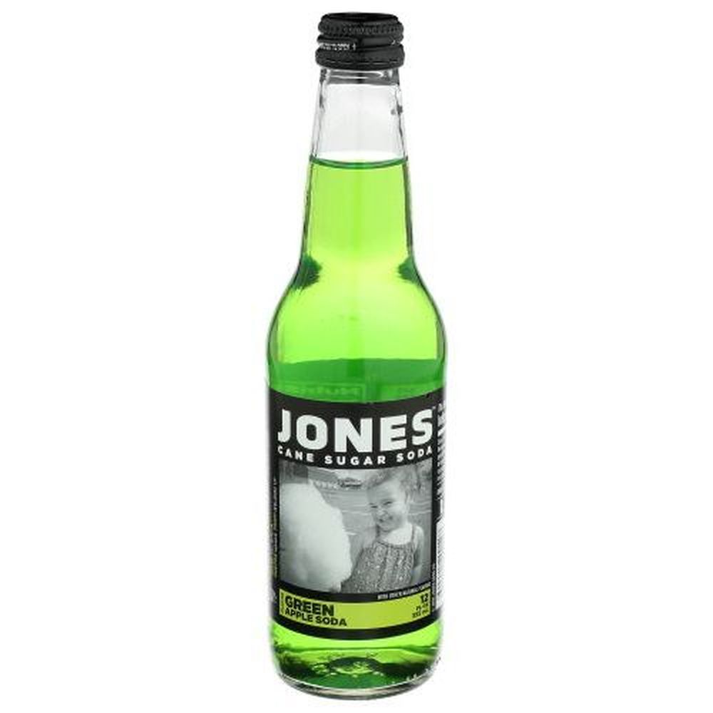 Jones Green Apple Soda, 12 Fluid Ounce -- 12 per case
