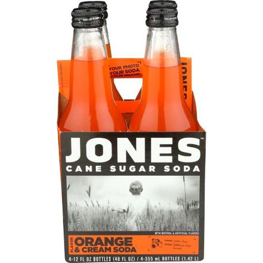 Mini Jones Jones Orange and Cream Soda, 48 Fluid Ounce -- 6 per case
