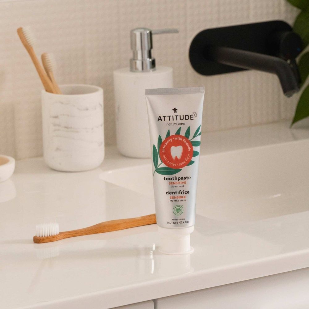 Attitude Super Leaves Sensitive Spearmint Adult Toothpaste with ...
