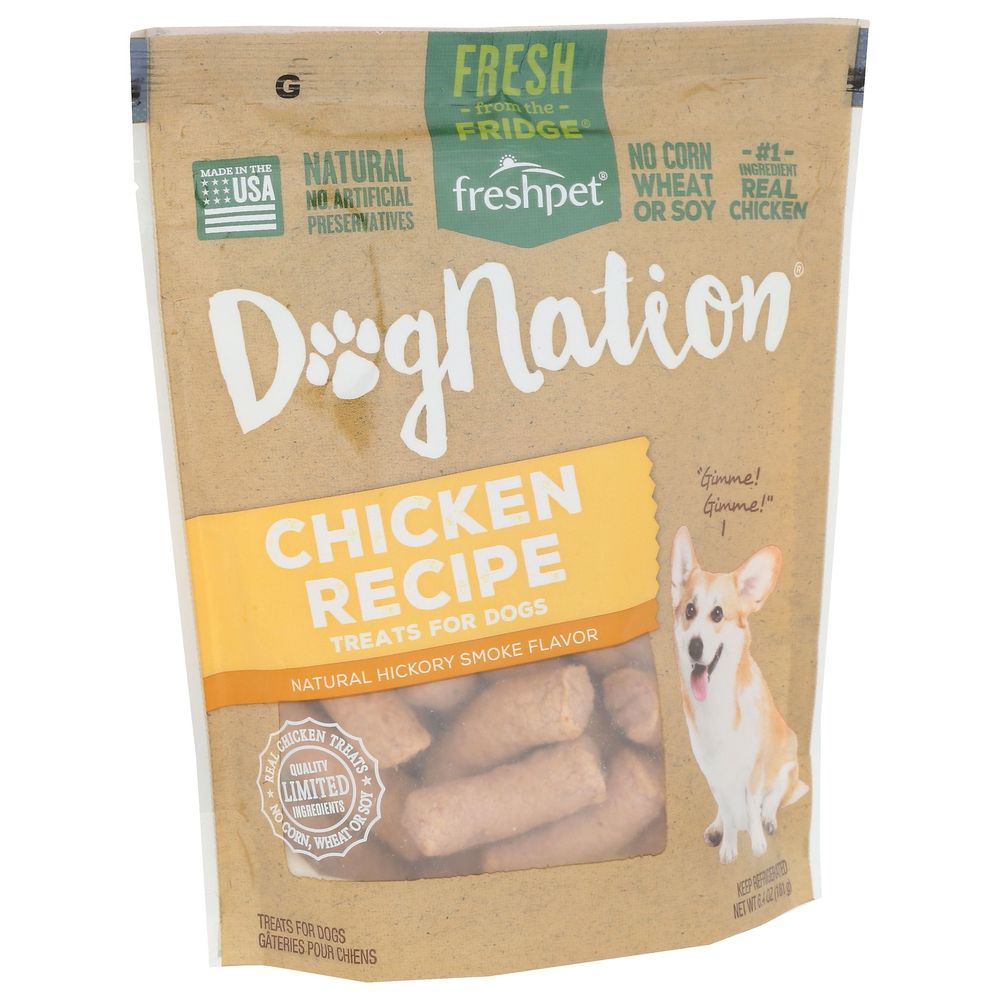 Dognation Chicken Recipe Treats For Dogs, 6.4 Ounce -- 6 Per Case