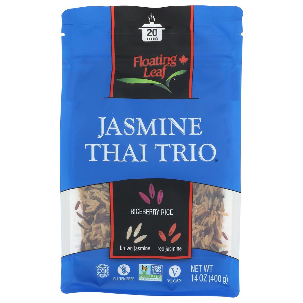 Floating Leaf Jasmine Thai Trio Rice Blend, 14 Ounce -- 6 per case