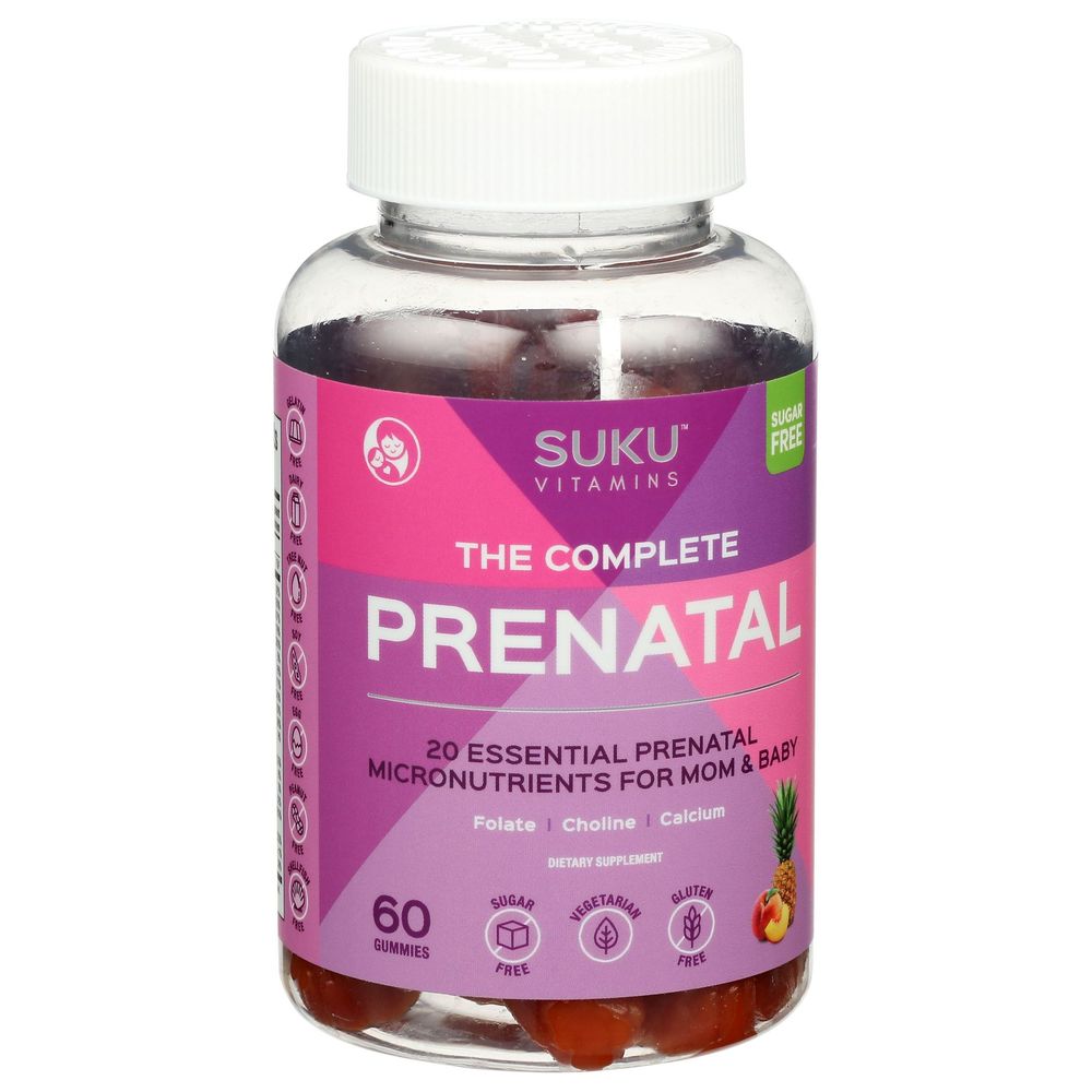 Suku Vitamins The Complete Prenatal Gummies, 60 Count